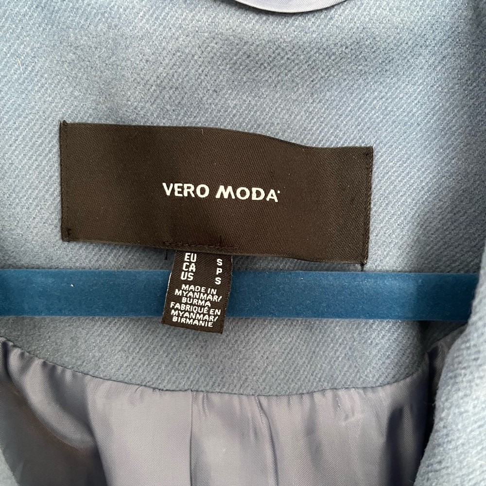 Slate Blue Vero Moda Small Ladies Coat - Picture 3 of 9